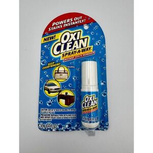 New OxiClean Spray-A-Way Instant Stain Remover Travel Size Spray 0.47 Fl Oz Vtg